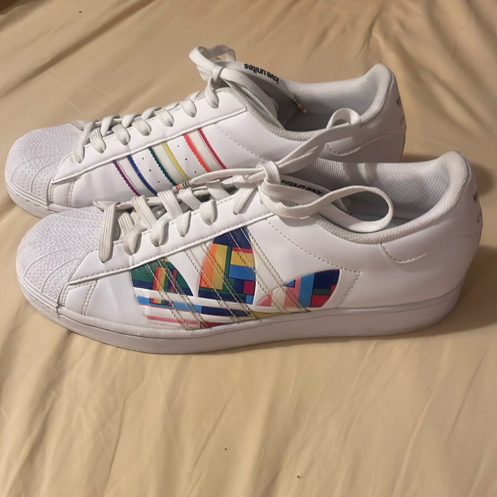 Pride Rainbow Adidas Sneakers. Men Size 11